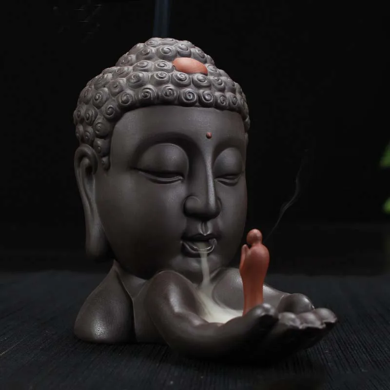 

Buddhism Nourishing heart ART HOME efficacious bless family Safe CHAN DAO Ceramic Tathagata Sakyamuni Buddha statue