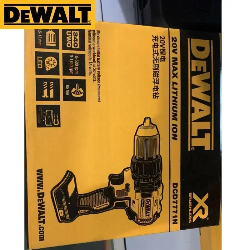 DEWALT DCD7771N Compact Driver Drill Brushless Motor Rechargeable Cordless Screwdriver Dewalt 20V DCD7771 With DWA2PH2SL