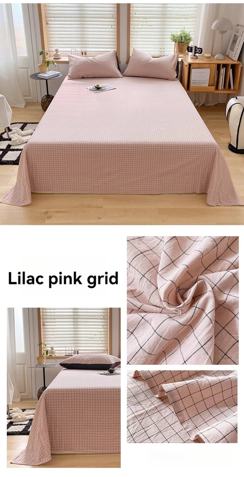 

100% cotton summer pure cotton wash pure cotton bed sheet
