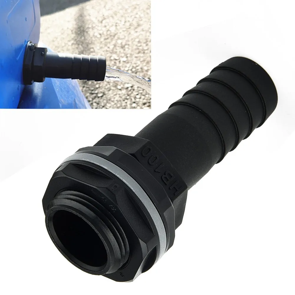 

3/4'' BSPM Thread IBC Tank/water Tank Outlet To 1" Barb Waterbutt Overflow Connector With Nut And Washer Quick Connector