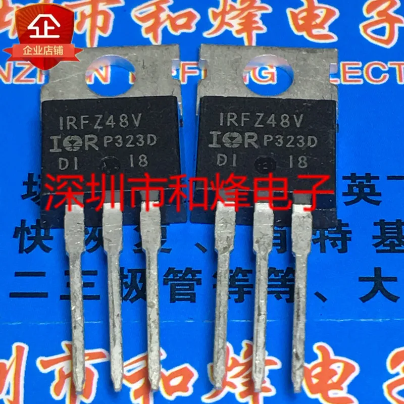 5PCS-10PCS IRFZ48V  TO-220 60V 72A   On Stock  New And Origjnal