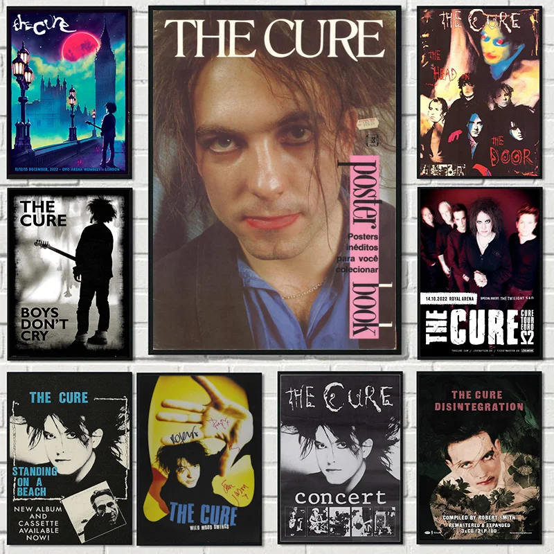 Rock Band The Cure Tour 2022 Classic Album Poster Canvas Painting Music Star Wall Art Pictures Home Room Decor Fans Gift