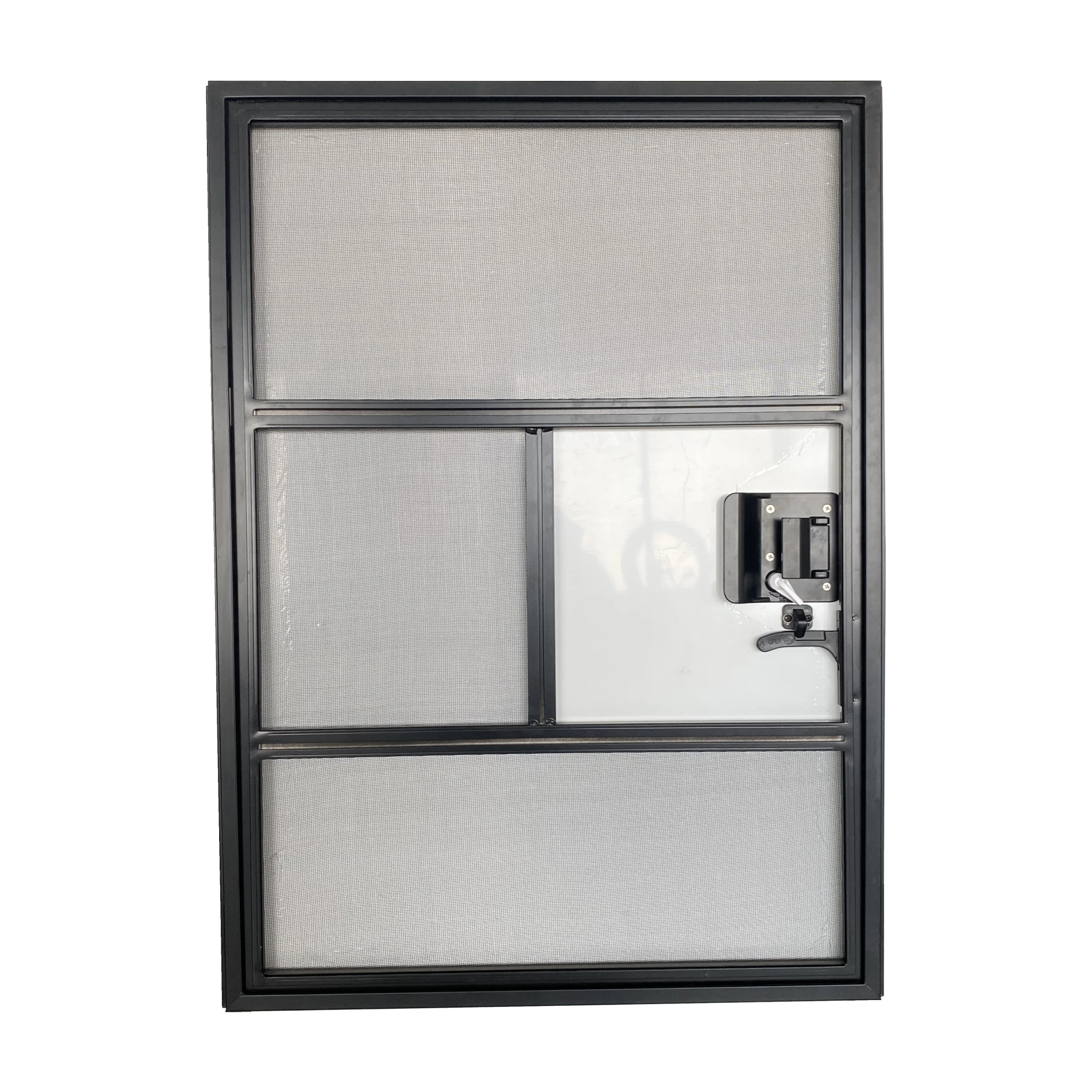 High Quality Square Corner Aluminum Alloy RV Entry Door with Lock for Motorhome Caravan Camper Van view 2