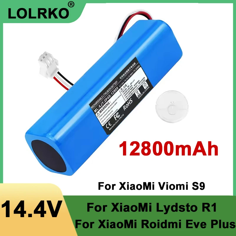 

14.8V 5200mAh H18650CH-4S2P Robot Battery For Xiaomi Lydsto R1 Pro HD-STYTJ-W03 S1 YM-S1-W03 G2 Robotic Vacuum Cleaner