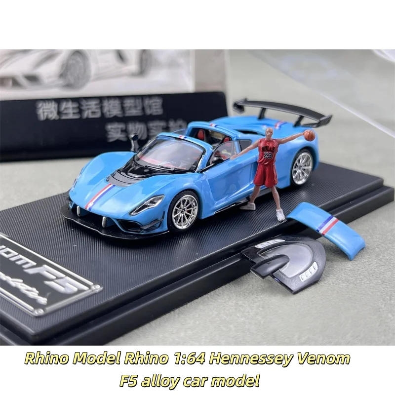 

In stock 1:64 Hennessey Venom F5, die-cast alloy car model, for teenagers to play with, adult decoration, birthday gift.