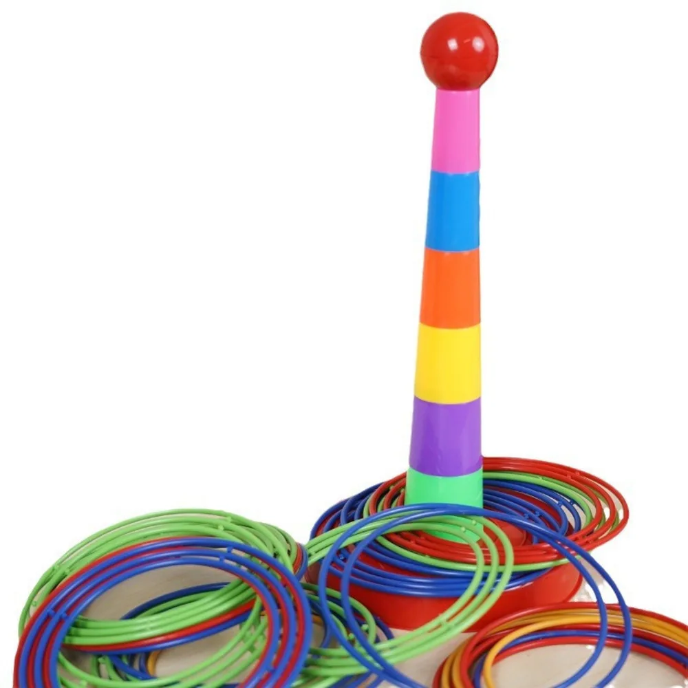 Ringwurfspiel-Set für Kinder, Stapelbecher, Spielzeug für drinnen und draußen, Eltern-Kind, interaktiver Spaß, pädagogischer Ringkreis-Wettbewerb
