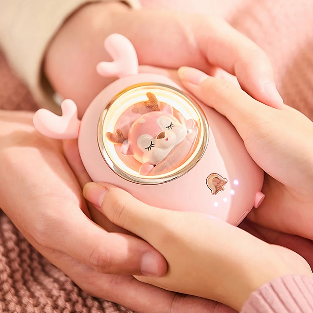 Tragbarer USB-Lade-Handwärmer, Mini-Cartoon-Tier-Design, wiederaufladbare Powerbank für Frauen, Geschenk, Handwärmer