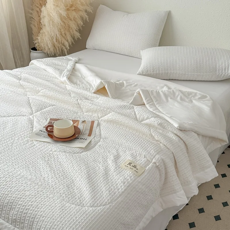 2026 New Style Color - Stripe Woven 100% Cotton Summer Quilt Air - Conditioned Quilt with Comfortable and Breathable Features