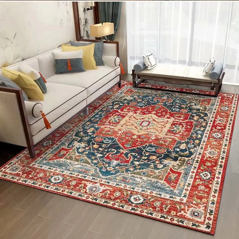 Vintage ethnic Carpet oriental design mandala living room rug bedroom decoration turkish persian Rugs non-slip mat washable rug