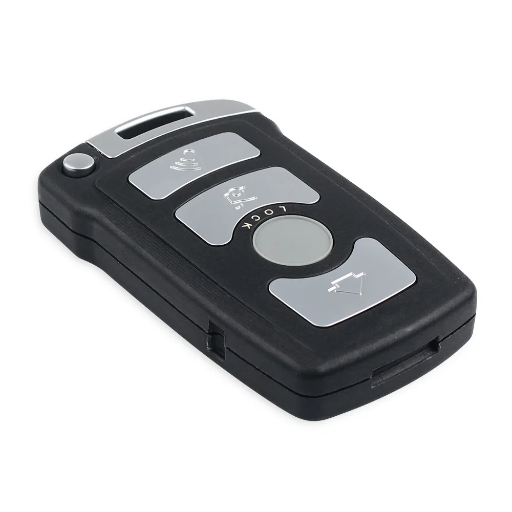 KEYYOU For BMW 7 Series E65 E66 E67 E68 745i 745Li 750i 750Li 760i 7 Remote Key With Small Key 4 Button Fob Case Car Key Shell