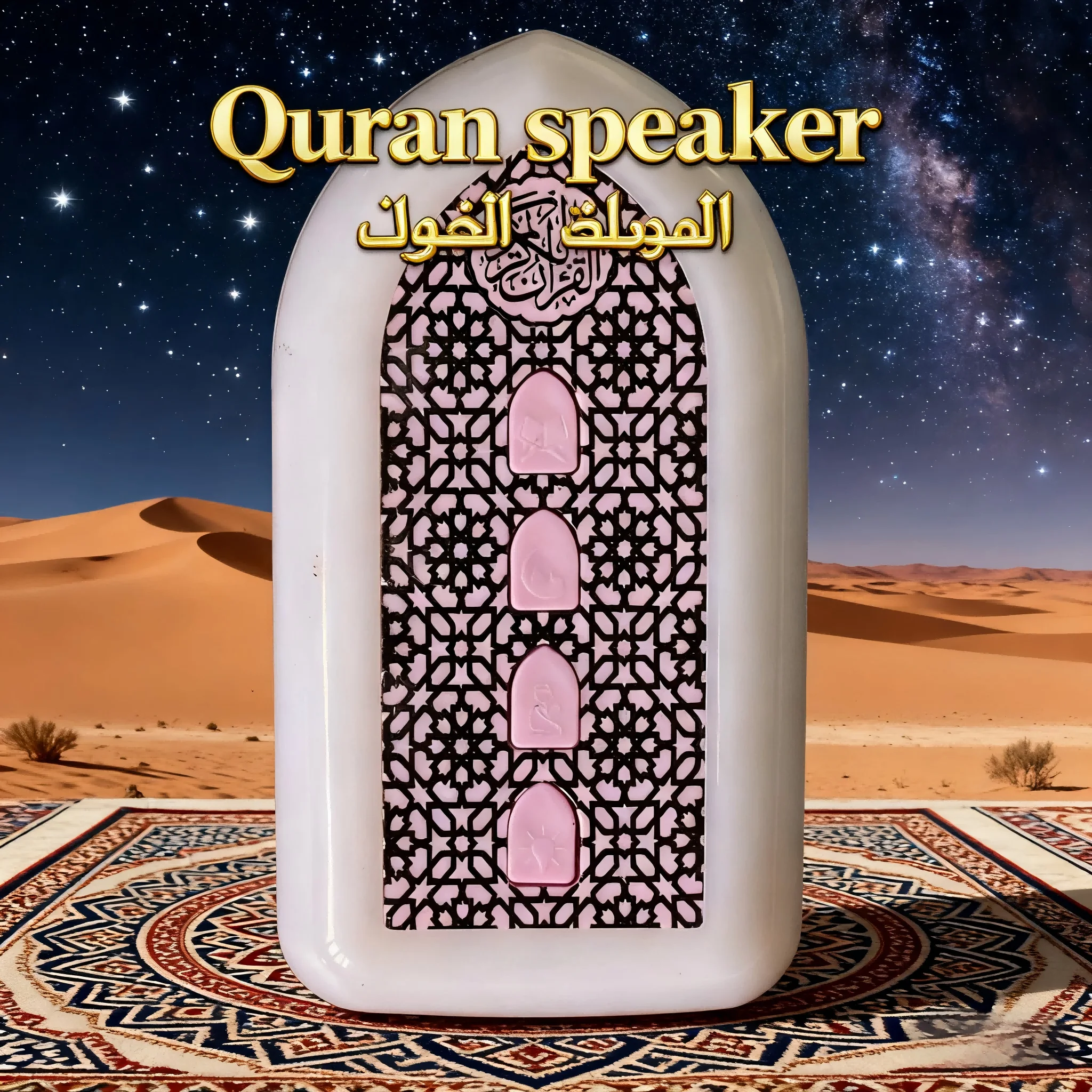 Quran Muslim Speaker for Smart Koran Translation Small Portable Audio Devices Speaker Electronics No Detail Box UK PLUG Pink