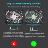 COOLMOON Correction Pressure Plate CNC Aluminum Alloy AM5 CPU Correction Frame Replacement Accessories for AMD AM5 RYZEN 7000