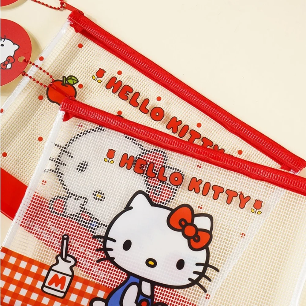 Genuine Sanrio Cartoon A5 Document Bag Hello Kitty Snap Information Bag Student Folder Tutorial Storage Bag Office Supplies