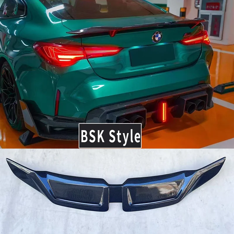 

Real Carbon Fiber For BMW 4 Series G22 M4 G82 G80 M3 M4 G22 G23 BSK Style IMP Style Car Rear Wing Trunk Lip Spoiler modification