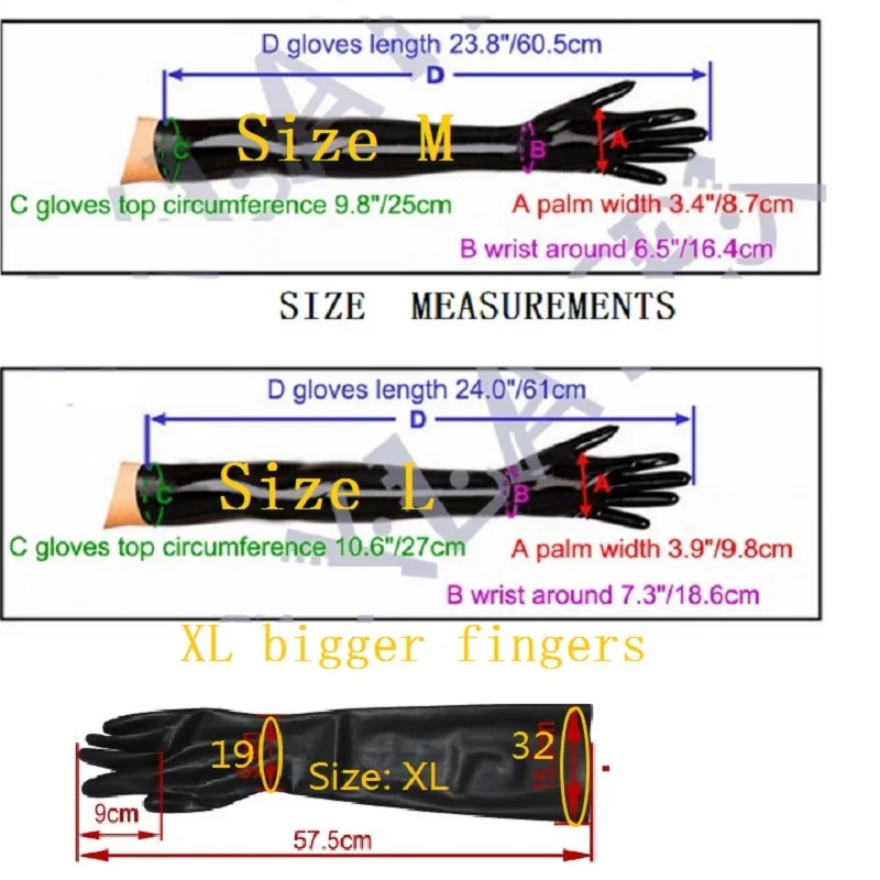 Männer Latex lange Handschuhe Oberarm große große Bizeps Muskel nahtlose 3D-Handschuhe für Cosplay