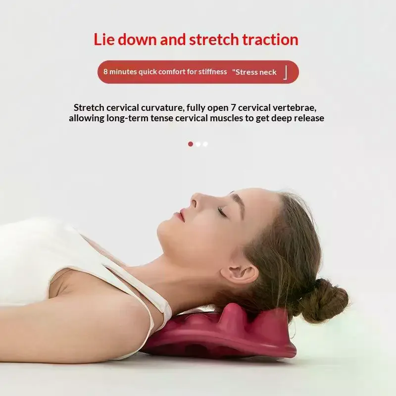 

Cervical Acupressure Massager Ergonomic Neck Massage Pad Dredging Acupuncture Point Back Massage Pillow Relieve Low Back Pain
