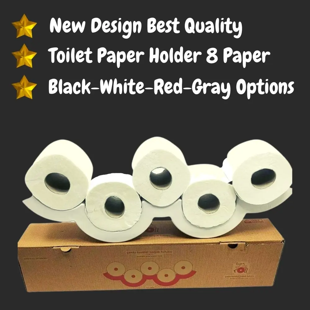 Multiple Toilet Paper Tissue Holder Wc Sheet Roll Cuvette Storage Organiser Shelf Bathroom Accessories Wall Mounted Shower Rack