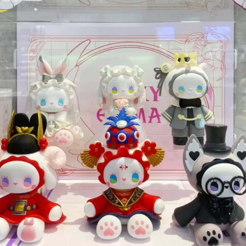 

Новая свадебная серия Emma Secret Forest, слепая коробка, фигурка невесты, подарок-сюрприз для пары, модный кавайный декор для стола, рождественский подарок