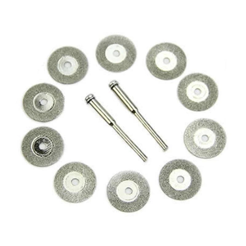 367d 10pcs New Rotary Tool Circular Blade Cutting Disc Cutoff Mandrel