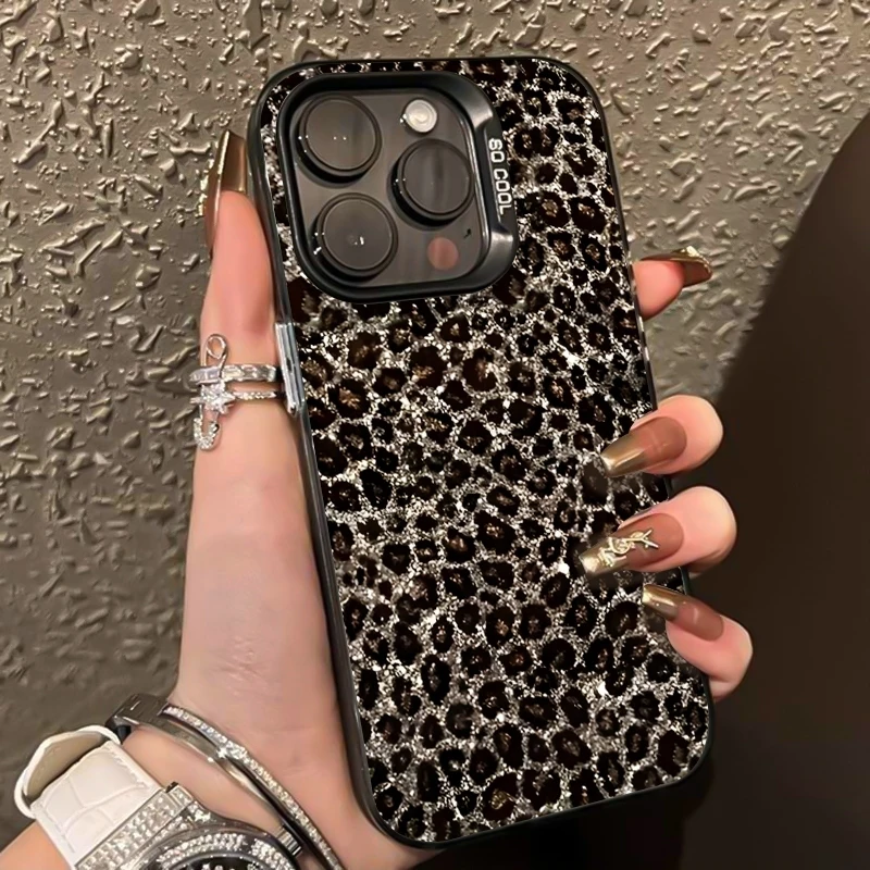 

Vintage Leopard Print Design Phone Case For iPhone 17 16 11 12 13 14 15 Pro Max X XS XR 8 7 Plus 17E 16E 17 Air Shockproof Cover