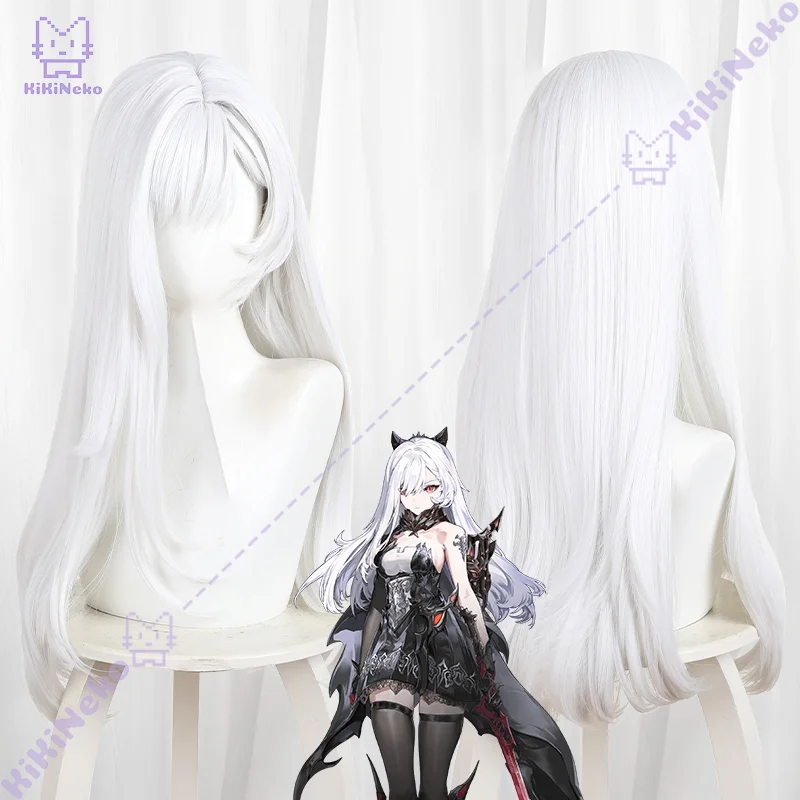 

Игра Duet Night Abyss Berenica, парик для косплея, длинные белые волосы с персонажем аниме для комиксов, вечеринки для взрослых, женщин и мужчин