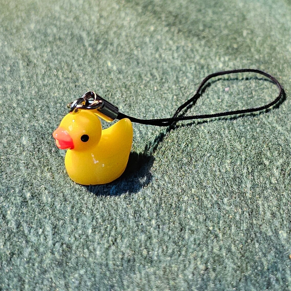 

Set of 2 Cute Duck Phone Resin Charm, Kawaii Lanyard Strap, Mobile Phone Chain, Cellphone Accessories