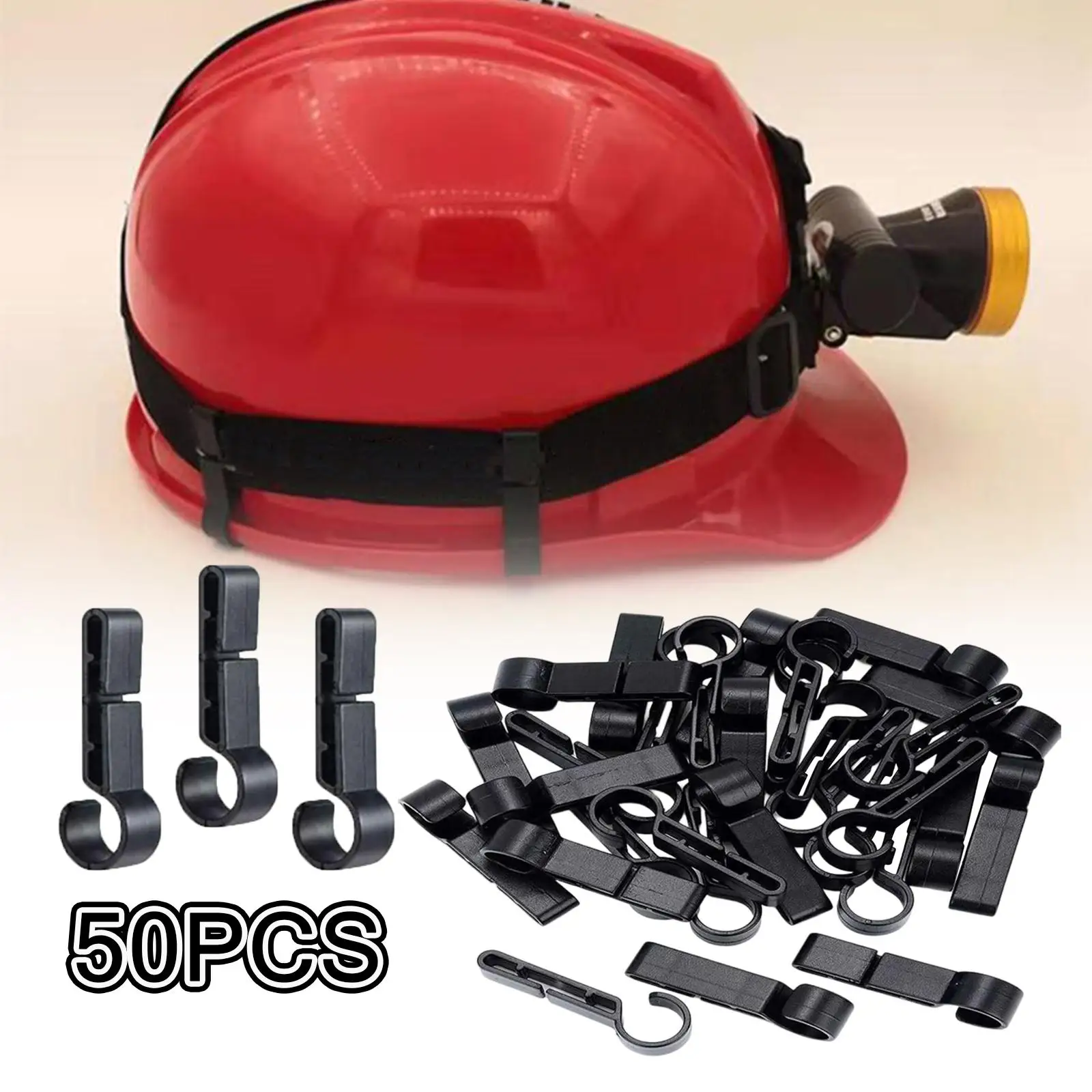 50x зажимы для налобных фар, каска, аксессуар для налобного фонаря, зажимы для наружного освещения