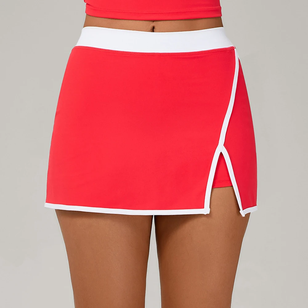 

Women's Sports Skirt High Waisted Tennis Skirt Yoga Golf Sports Belt Safety Pants Pocket Comfortable and Breathable Short Skirt