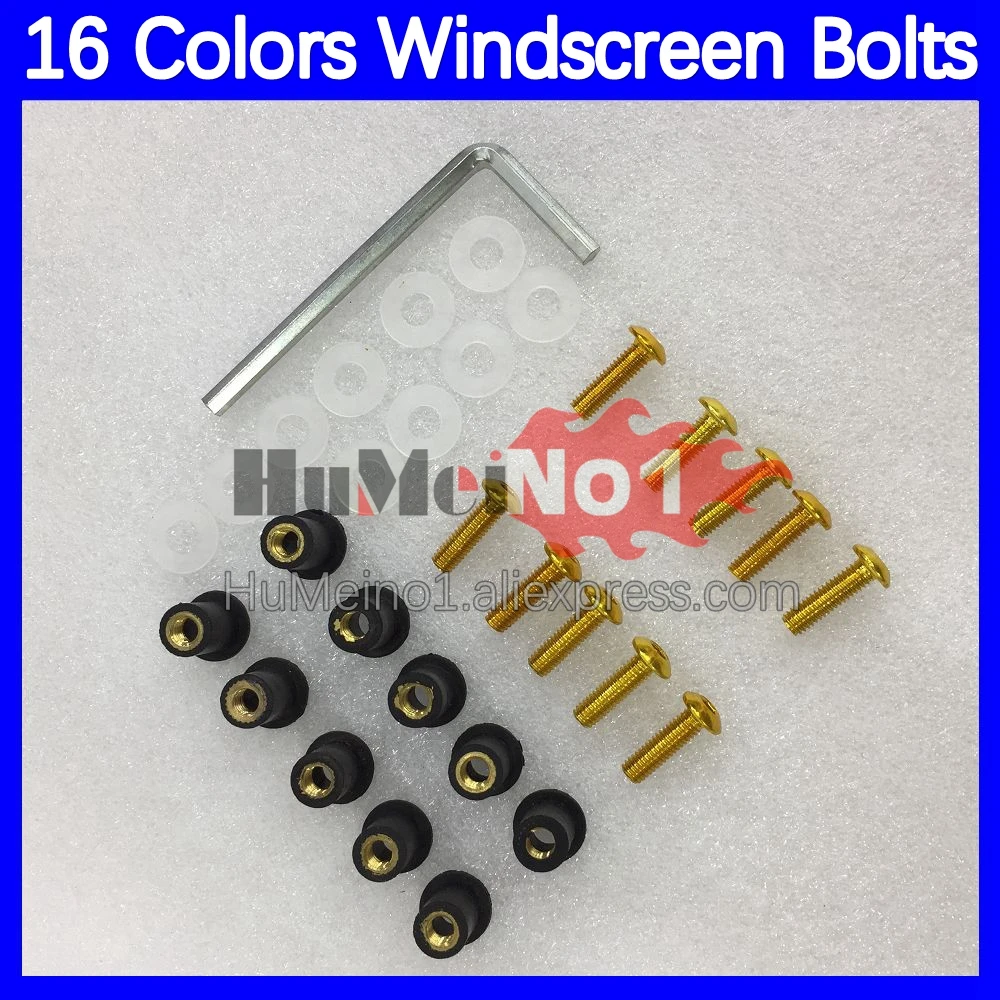 31pcs Motorcycle Windscreen Bolts For SUZUKI KATANA GSX750F GSXF750 1998 1999 2000 01 2002 98 99 00 01 02 Windshield Screws Nuts