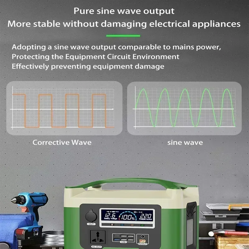 800W-1500W 220V 40Ah-85Ah portable power bank, portable power station, outdoor emergency power supply for camping outdoor homes