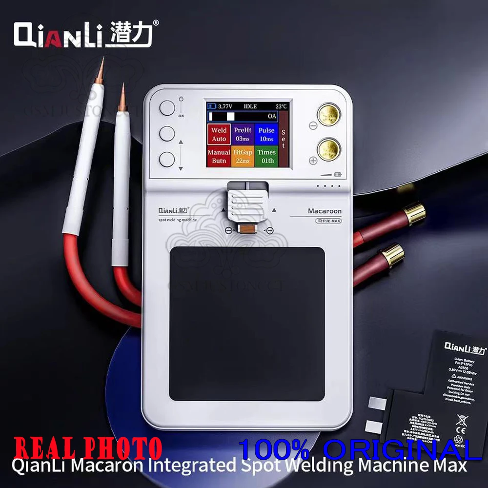 

New QianLi Macaron Max Portable Spot Welding Machine for iPhone 11-14 Series Battery Flex Soldering Repair Tool Automatic/Man