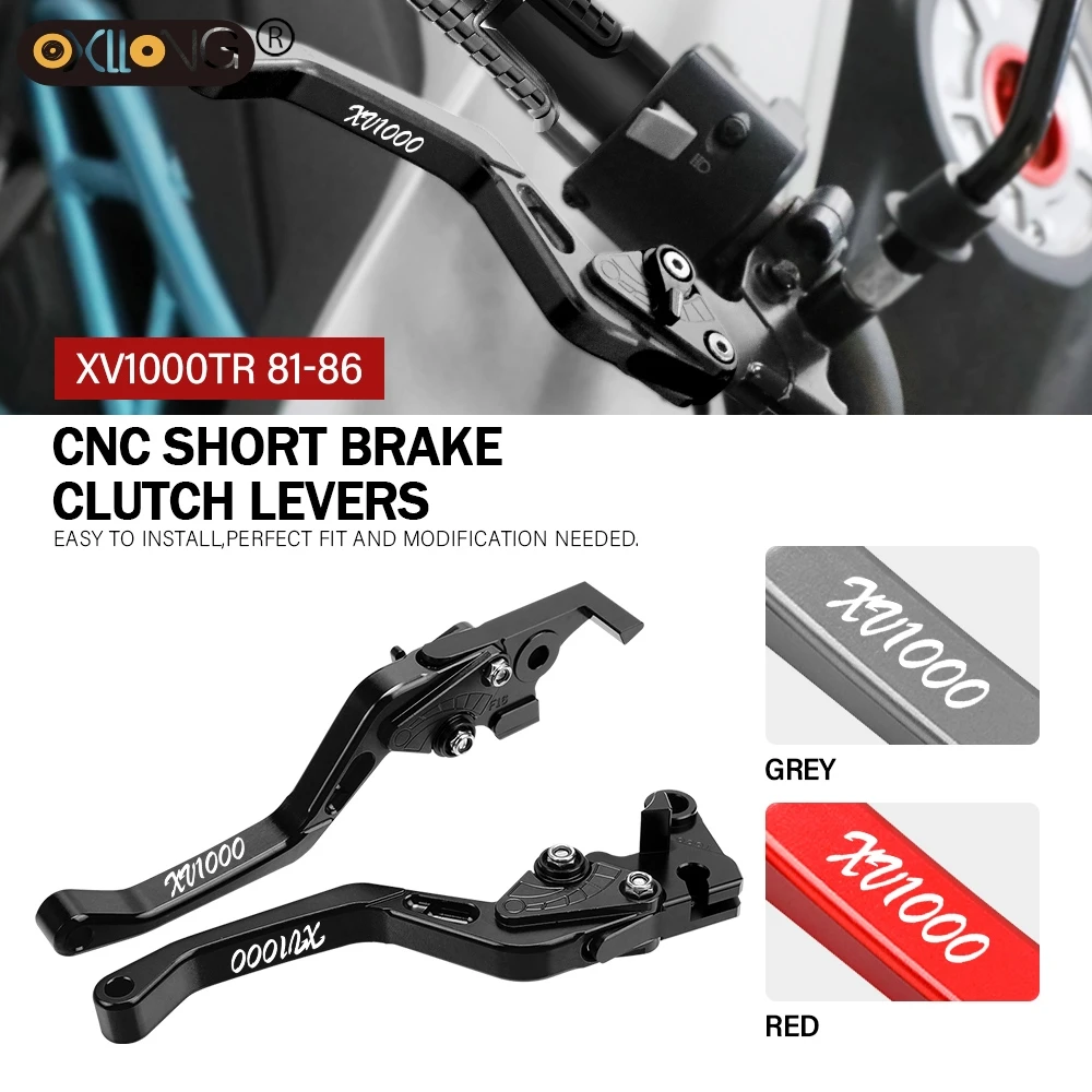 CNC Motorcycle Short Brake Clutch Levers Accessories Parts For YAMAHA XV1000TR XV1000 VIRAGO 1981 1982 1983 1984 1985 1986