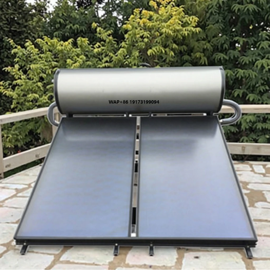 

Factory Direct 300L Pressurized Solar Water Heater System with Flat-Plate Collector Main Unit for Outdoor Hotel Energy Saving