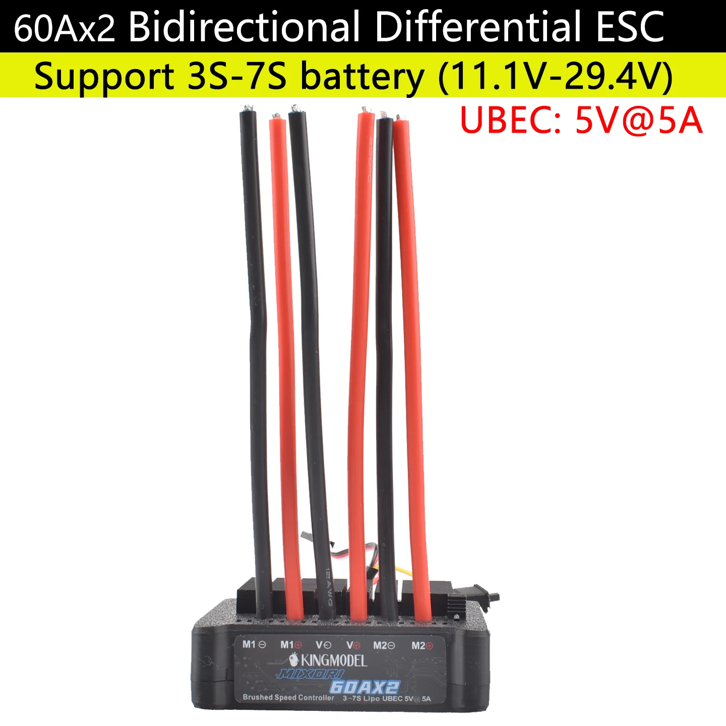 5A/5A PRO/10A/20A/30A/40A/50A/60Ax2 Dual Way Bidirektionale gebürstete ESC-Steuerung für Rc-Modellboot/Tank 180 bis 795 Bürstenmotor
