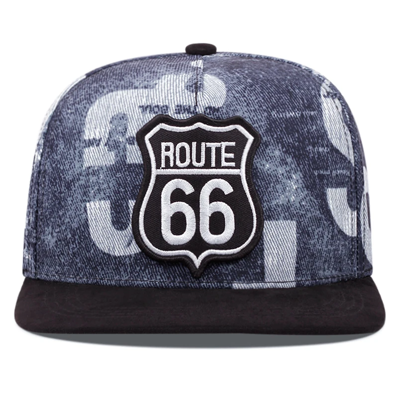 Hip Hop Snapback Cap Original Men Baseball Caps Men Adult Fashion American Route 66 Hats For Men Women Outdoor Sports Sun Hat