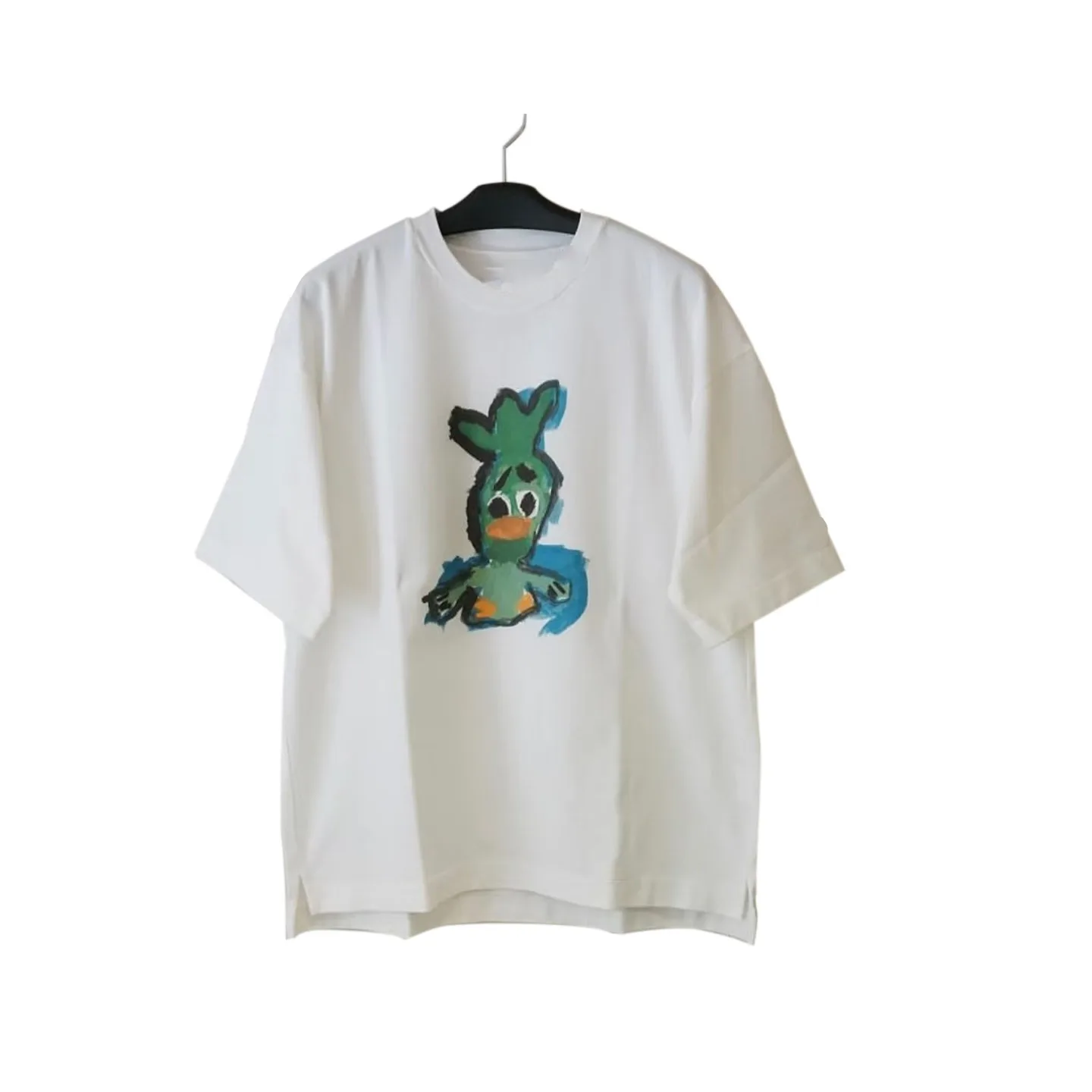 26SS MMY Cartoon Style Duckling Foam Printed Men's and Women's Loose Trendy Fun Short Sleeved