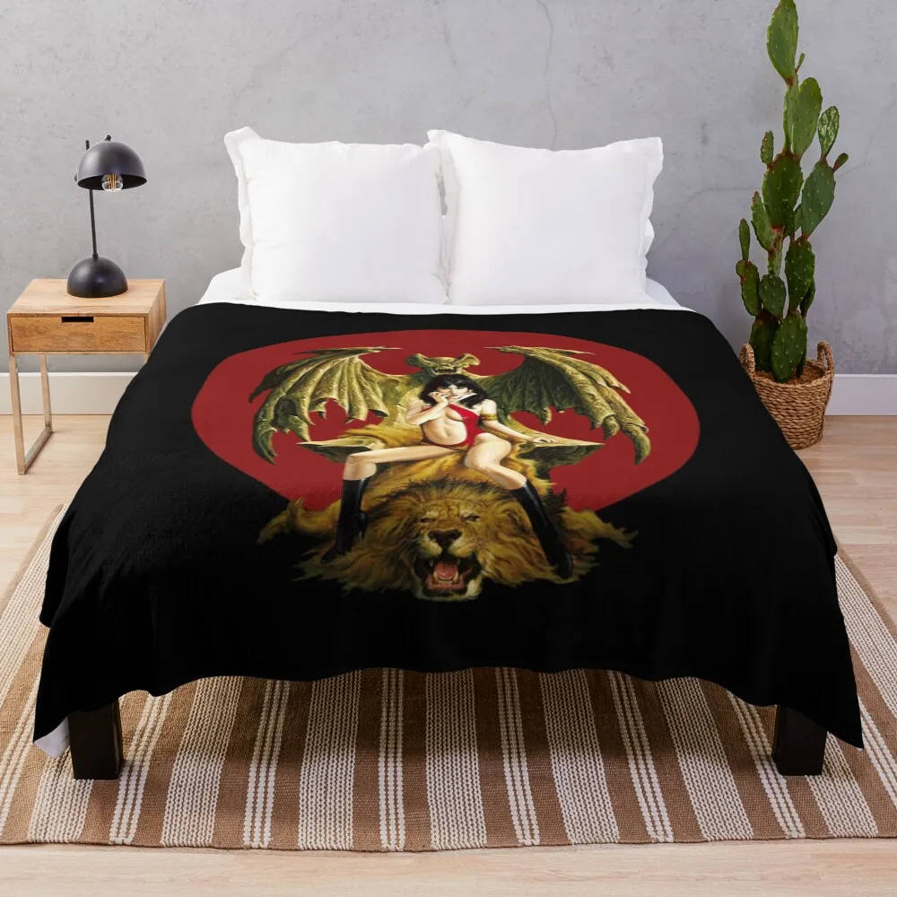 

Vampirella Throw Blanket Comforter valentine gift ideas Loose Plush Blankets