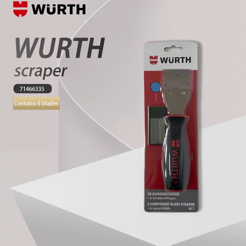 Espátula de pala raspadora Wurth Original de Alemania elimina adhesivos para parabrisas gráficos decorativos 71466335