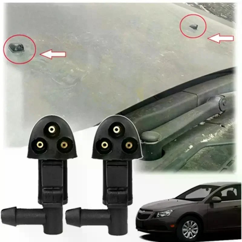 1/2/4Pcs Washer Jet Nozzles 3 Holes Car Windshield Wiper Water Spray Nozzle 901-955-PZ01 94556605 2009-2016 For Cruze