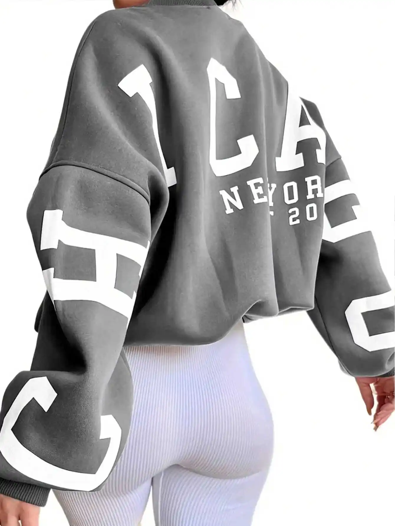 

INAWLY Women's Letter Printed Drop Shoulder Sweatshirt,Long Sleeve Tops Graduation,Back To School Outfits,Graduation,Teacher Out