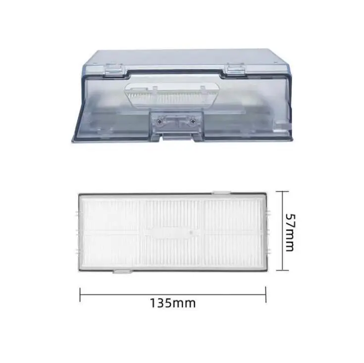 Replacement Dust Box with HEPA Filter for Roborock S7 S70 S75 S7Maxv T7s Plus Robot Vacuum Cleaner Spare Part Dustbin Accessorie