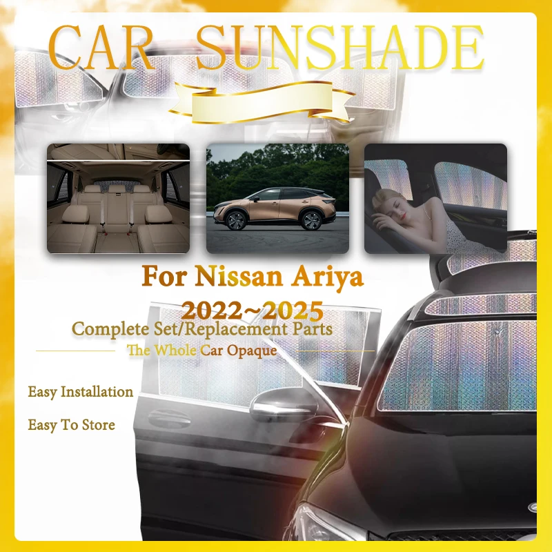 

For Nissan Ariya FE0 2022 2023 2024 2025 Car Window Sunshade Pads Sun Coverage Covers Windshields Window Shades Auto Accessories