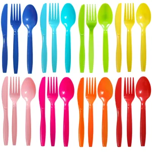 12-En çok satan, çatal bıçak takımı, plastik tatil-no. 12