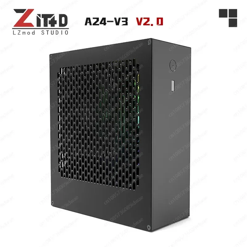 

Lzmod 4L mini A24-V3 2.0 nuclear display 1u power supply itx chassis, all aluminum alloy
