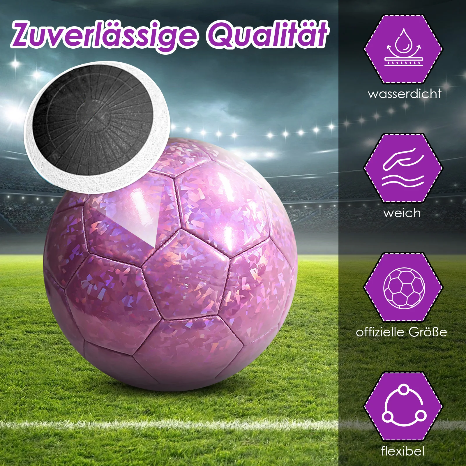 New Football Size 5 Suitable For All Skill Levels For Indoor And Outdoor Fun And Challenging Match specific ball Football