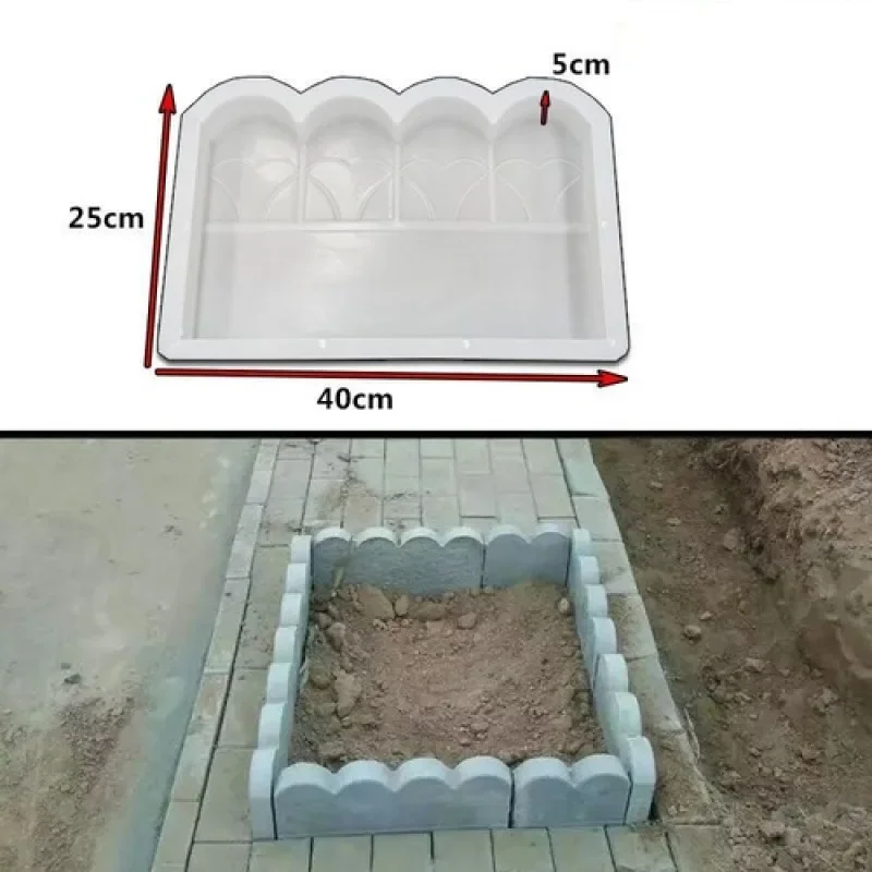 Cegła kamienna Ścieżka Forma Akcesoria ogrodowe Tworzenie tworzyw sztucznych DIY Staw rybny Forma do chodzenia Dom Ściana Ogrodzenie Droga Betonowa