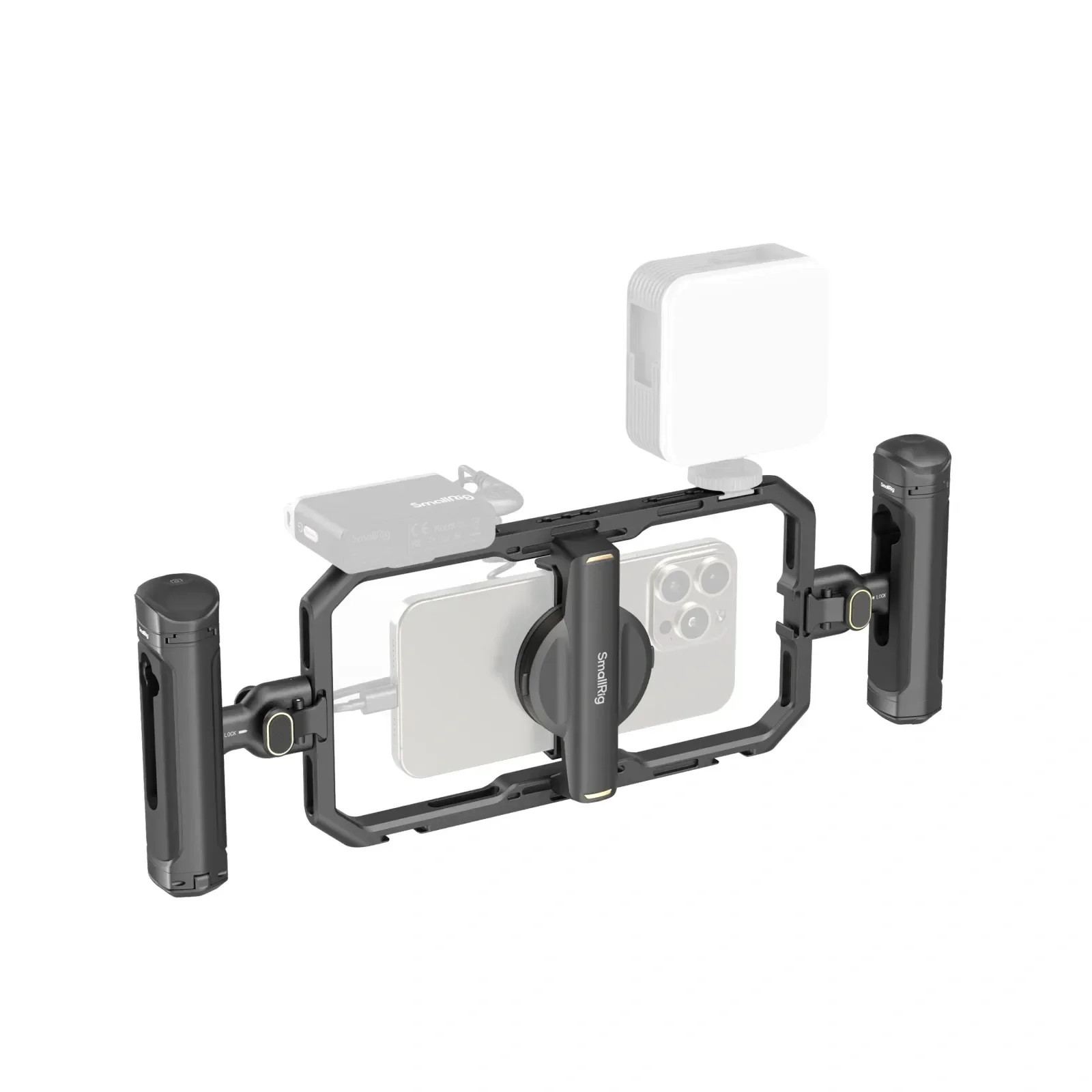 Smallrig All-in-One Video Kit with Double Handles Universal Quick Release Phone Cage For Smartphone Creators 4597/4704