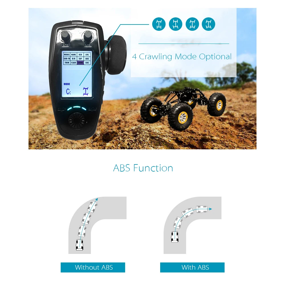 FS-GT5 2.4G 6CH AFHDS RC الارسال ث/FS-BS6 استقبال ل RC سيارة قارب أجهزة الاستقبال عن بعد مع الكاميرا #4