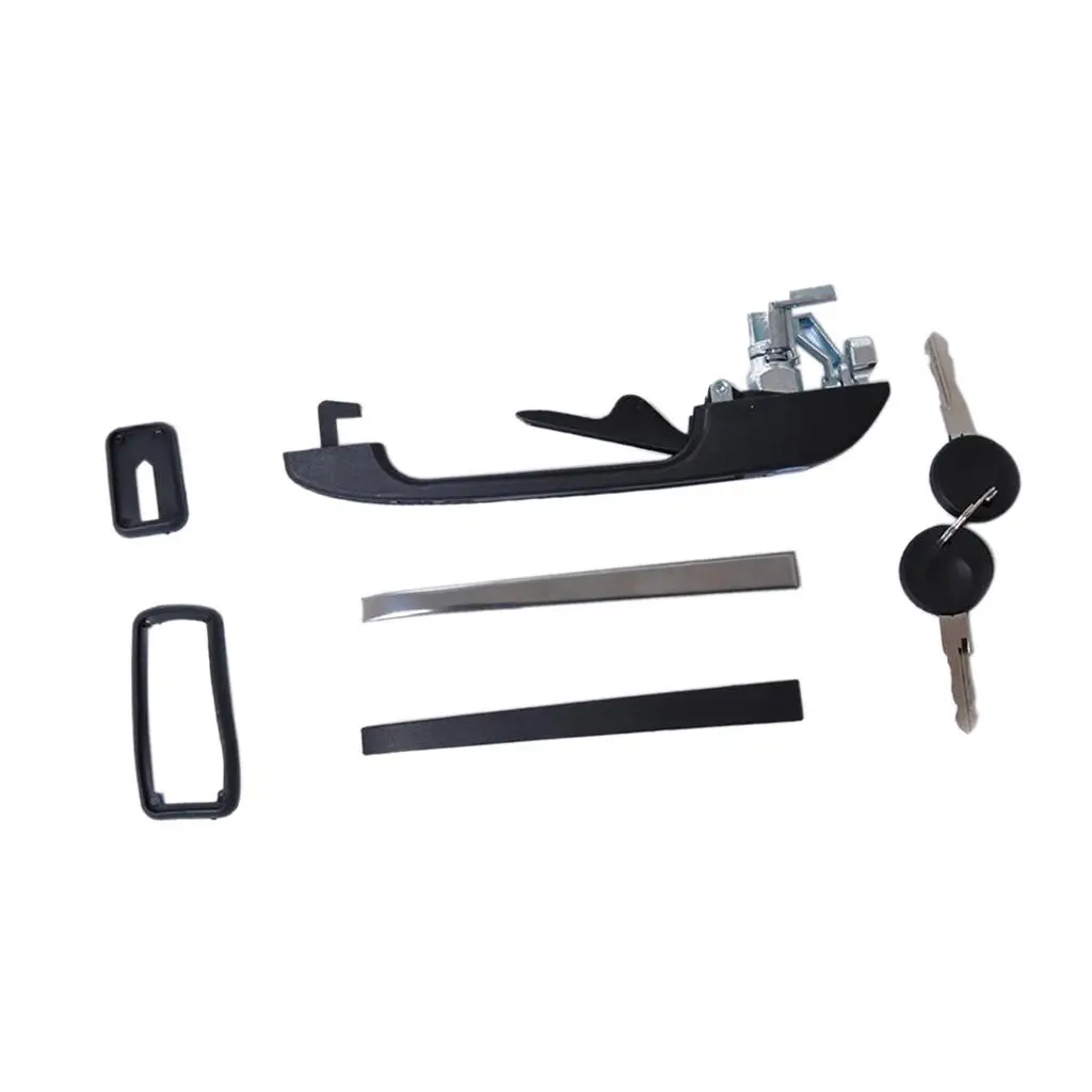 191837205A Front Left Exterior Door Handle Kits for VW Golf Jetta MK1 MK2