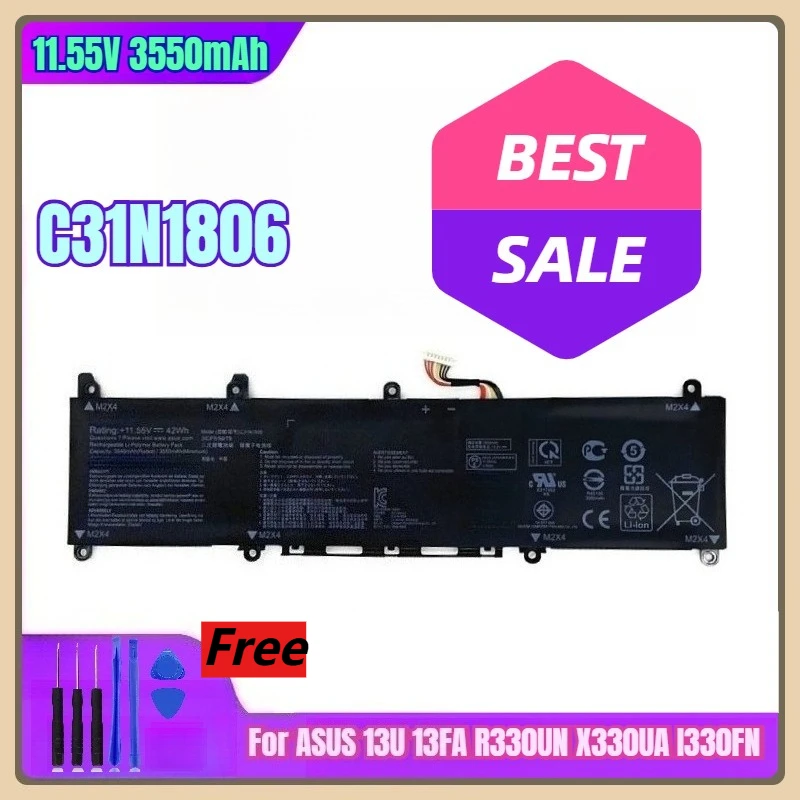 

Аккумулятор для ноутбука ASUS 13U 13FA R330UN X330UA I330FN 11,55 В 3550 мАч